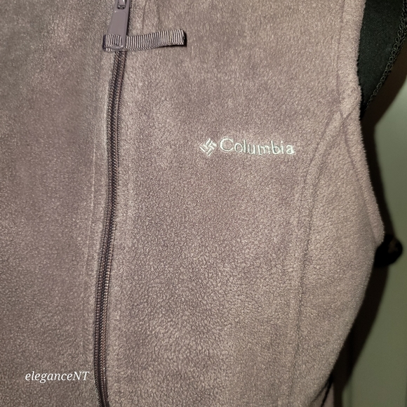 Columbia Lavendar Zipup Sleeveless Fleece Jacket Sz: Small - Picture 9 of 9